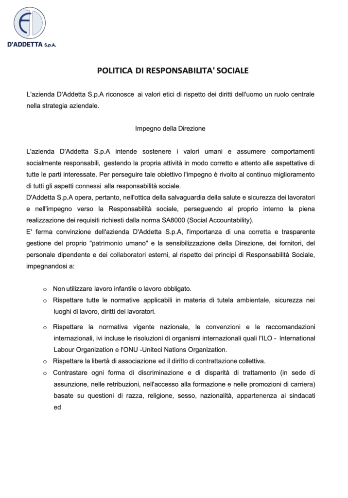 Politica SA 8000